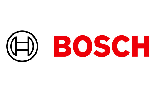 Bosch logo featuring a black circular emblem with a stylized "H" on the left and the word "BOSCH" in bold red capital letters on the right, set against a white background—perfect for any Industrial Tool Repair setting.