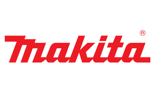 The image shows the Makita logo, featuring the word "Makita" in bold, red, stylized lettering on a white background—an emblem often seen in Industrial Tool Repair settings.
